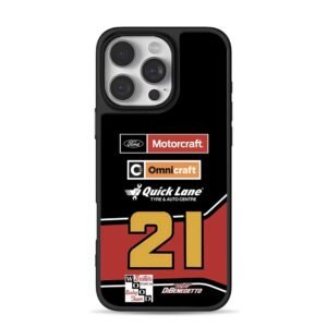 NASCAR 21 Ford Motorcraft race Phone Case for iPhone 11-17 & Samsung Galaxy S24-S26