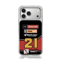 NASCAR 21 Ford Motorcraft race iPhone 17 Pro Max Electroplated Silver Case1