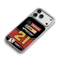 NASCAR 21 Ford Motorcraft race iPhone 17 Pro Max Electroplated Silver Case2