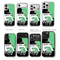 NASCAR 3 Austin Dillon RCR livery Chris Brown Phone Case Black Electroplated Silver For Iphone 11 To 17
