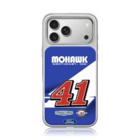 NASCAR 41 Ford Mohawk Racing iPhone 17 Pro Max Electroplated Silver Case1