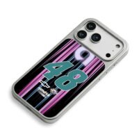 NASCAR 48 Hendrick racing stripes iPhone 17 Pro Max Electroplated Silver Case2