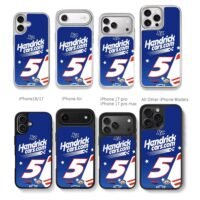 NASCAR 5 Hendrick Cars livery KC Chris Brown Phone Case Black Electroplated Silver For Iphone 11 To 17