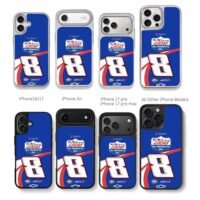 Nascar 8 Rowdy Lucas Oil RCR Chevy Chris Brown Phone Case Black Electroplated Silver For Iphone 11 To 17