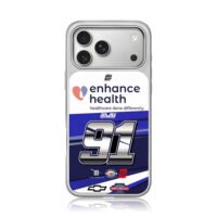NASCAR 91 Chevy enhance health iPhone 17 Pro Max Electroplated Silver Case1