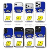 NASCAR Cup Series Champion 9 Livery Chris Brown Phone Case Black Electroplated Silver For Iphone 11 To 17