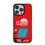 NASCAR No9 Llumar Hendrick Livery iPhone 16 Pro Max Black Case