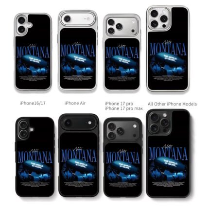 Nata Montana The World Is Yours art Chris Brown Phone Case Black Electroplated Silver For Iphone 11 To 17