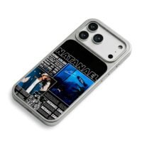 Natanael Cano collage text airship iPhone 17 Pro Max Electroplated Silver Case2