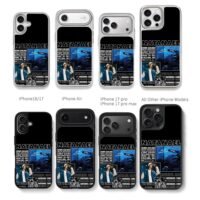 Natanael Cano concert airship Chris Brown Phone Case Black Electroplated Silver For Iphone 11 To 17