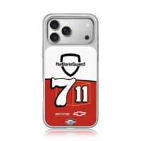 NationsGuard 7 11 NASCAR 75th Chevy iPhone 17 Pro Max Electroplated Silver Case1