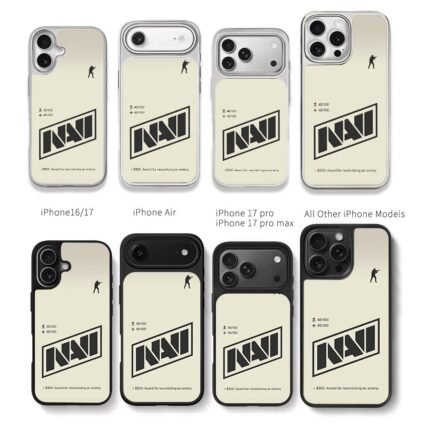 NAVI CSGO kill stats soldier print Chris Brown Phone Case Black Electroplated Silver For Iphone 11 To 17