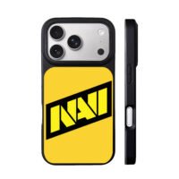 NAVI CSGO logo on yellow iPhone 17 Pro Max Black Case