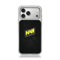 NAVI Natus Vincere esports logo iPhone 17 Pro Max Electroplated Silver Case1