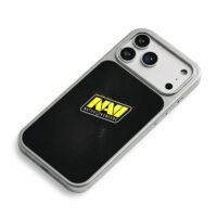 NAVI Natus Vincere esports logo iPhone 17 Pro Max Electroplated Silver Case2