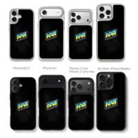 NAVI Natus Vincere Ukraine logo Chris Brown Phone Case Black Electroplated Silver For Iphone 11 To 17