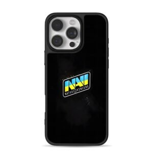 NAVI Natus Vincere Ukraine logo iPhone 16 Pro Max Black Case