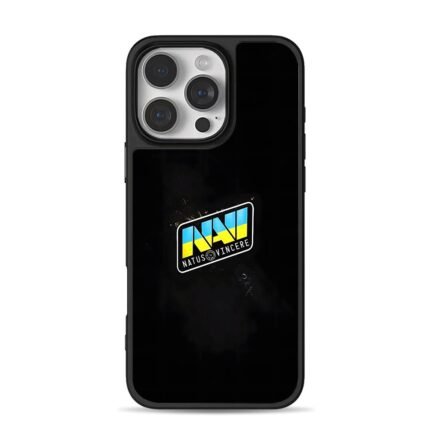 NAVI Natus Vincere Ukraine logo iPhone 16 Pro Max Black Case
