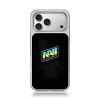 NAVI Natus Vincere Ukraine logo iPhone 17 Pro Max Electroplated Silver Case1