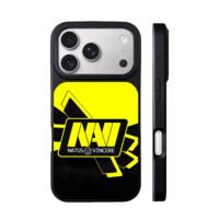 NAVI Natus Vincere yellow black logo iPhone 17 Pro Max Black Case