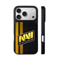 NAVI Natus Vincere yellow stripes iPhone 17 Pro Max Black Case