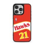 NBA Atlanta Hawks 21 jersey print iPhone 16 Pro Max Black Case