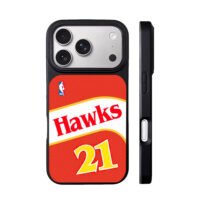 NBA Atlanta Hawks 21 jersey print iPhone 17 Pro Max Black Case