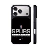 NBA Spurs basketball Nike logo iPhone 17 Pro Max Black Case