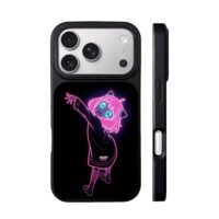 Neon Anya Forger Spy x Family art iPhone 17 Pro Max Black Case
