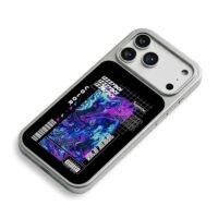 Neon fluid marble Supreme IZZZYBOI iPhone 17 Pro Max Electroplated Silver Case2