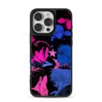 Neon JJK Gojo Geto anime art iPhone 16 Pro Max Black Case