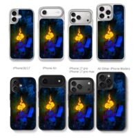 Neon skull zippo lighter with flame Chris Brown Phone Case Black Electroplated Silver For Iphone 11 To 17