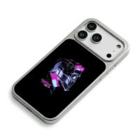 Neon Star Lord GOTG Vol2 art iPhone 17 Pro Max Electroplated Silver Case2