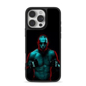 Neon UFC MMA fighter tattoo gloves iPhone 16 Pro Max Black Case