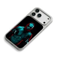 Neon UFC MMA fighter tattoo gloves iPhone 17 Pro Max Electroplated Silver Case2