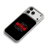 Netflix and chill space orbit print iPhone 17 Pro Max Electroplated Silver Case2