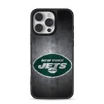 New York Jets NFL grunge football logo iPhone 16 Pro Max Black Case