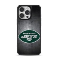 New York Jets NFL grunge football logo iPhone 16 Pro Max Black Case