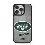 New York Jets NFL logo on concrete iPhone 16 Pro Max Black Case