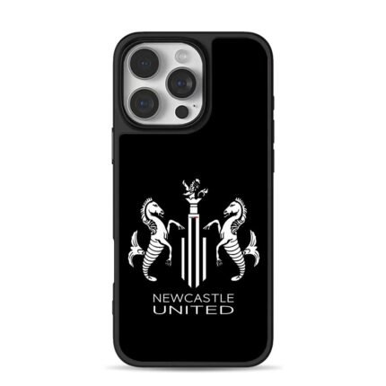 Newcastle United two seahorse logo iPhone 16 Pro Max Black Case