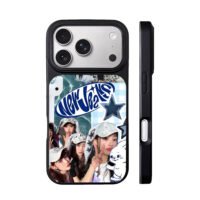 NewJeans collage with cute stickers iPhone 17 Pro Max Black Case