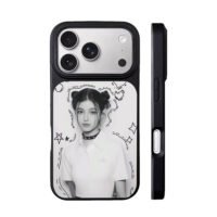 NewJeans Danielle double bun doodle iPhone 17 Pro Max Black Case