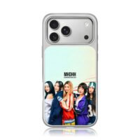 NewJeans kpop 5 girls group photo iPhone 17 Pro Max Electroplated Silver Case1