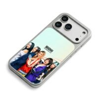 NewJeans kpop 5 girls group photo iPhone 17 Pro Max Electroplated Silver Case2