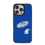 NewJeans logo and white bunny blue Phone Case for iPhone 11-17 & Samsung Galaxy S24-S26