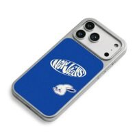 NewJeans logo and white bunny blue Phone Case for iPhone 11-17 & Samsung Galaxy S24-S26 - Image 5
