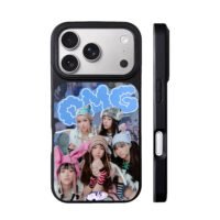 NewJeans OMG kpop girlgroup collage iPhone 17 Pro Max Black Case