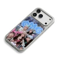 NewJeans OMG kpop girlgroup collage iPhone 17 Pro Max Electroplated Silver Case2