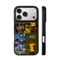 Neymar Jr 10 football collage iPhone 17 Pro Max Black Case