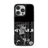 Neymar Jr 10 soccer repeated text Phone Case for iPhone 11-17 & Samsung Galaxy S24-S26